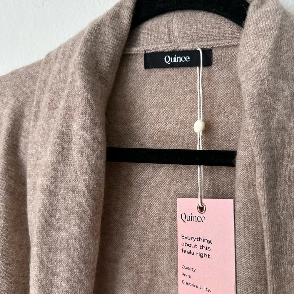 Quince Cashmere Duster Cardigan Sweater - Picture 4 of 5
